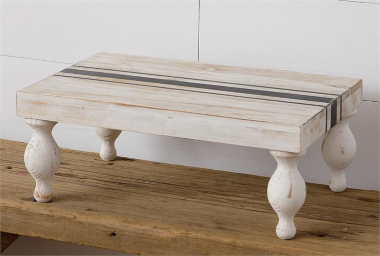 Striped Distressed Table Riser