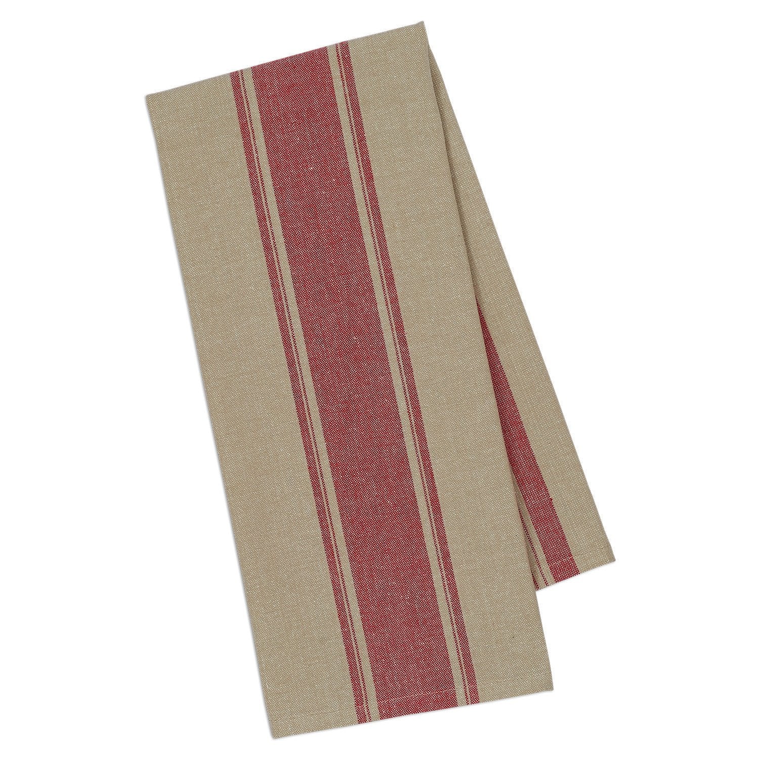 Red French Stripe Dishtowel (5609846440093)