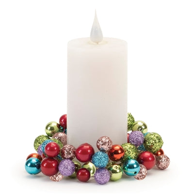 Ornament Candle Ring 4.5"D Foam/Wire (Fits a 2" Candle)