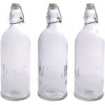 Rae Dunn Glass Embossed Bottles