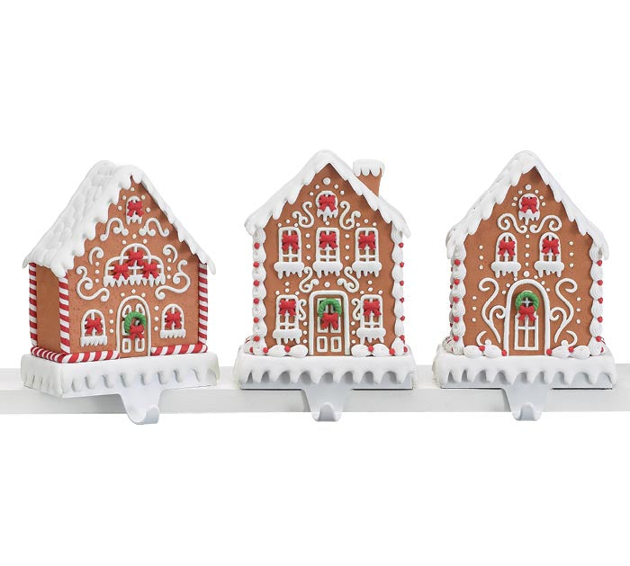 Gingerbread Village Stocking Holders (S/3)