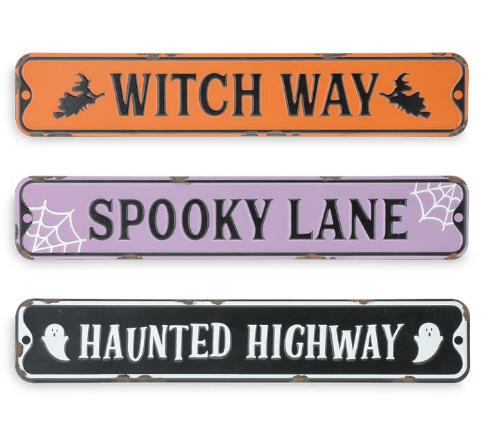 Halloween Street Signs (S/3)