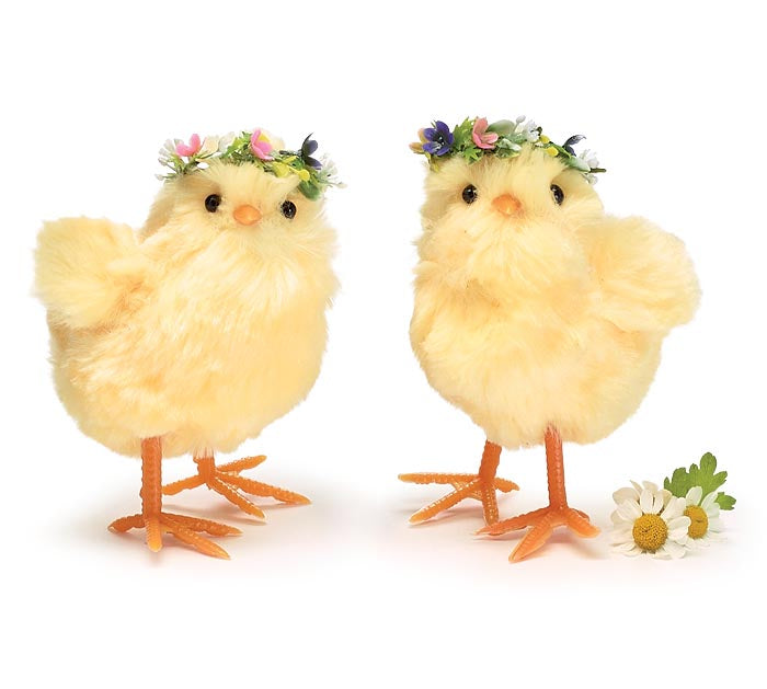 Chicks with Floral Crowns