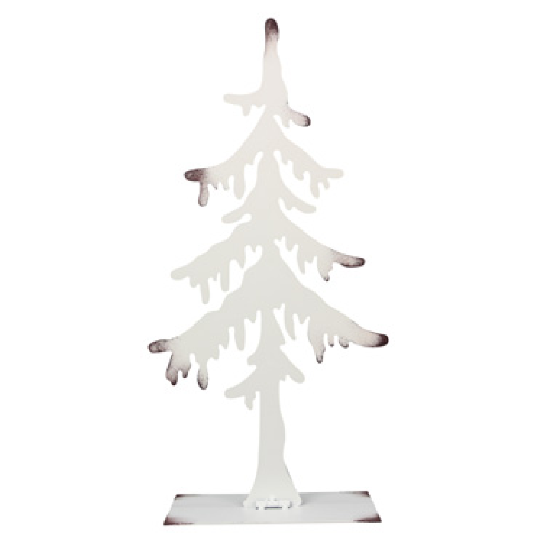 17.25" Snow Drift White Tabletop Tree