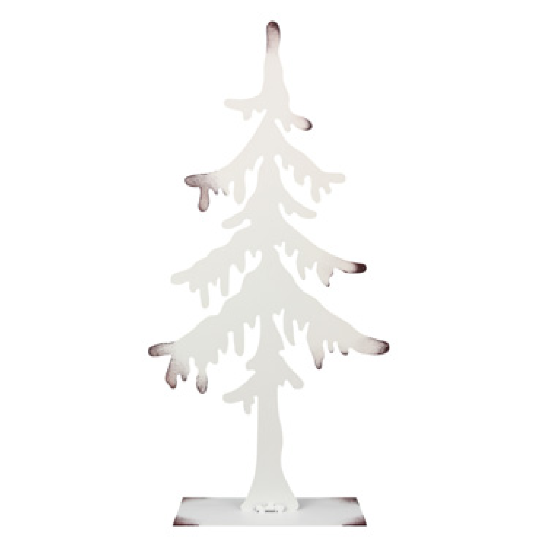 21" Snow Drift White Tabletop Tree