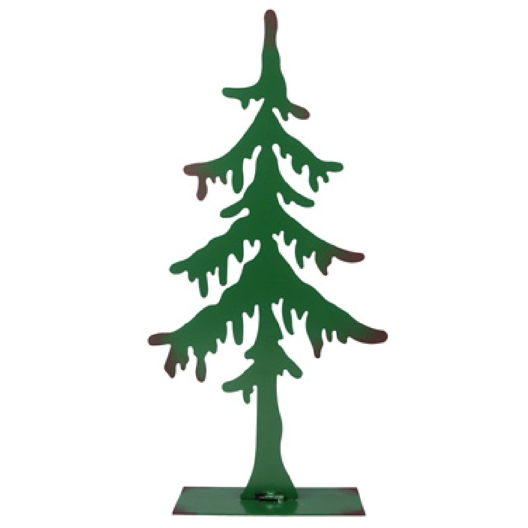 21" Snow Drift Green Tabletop Tree