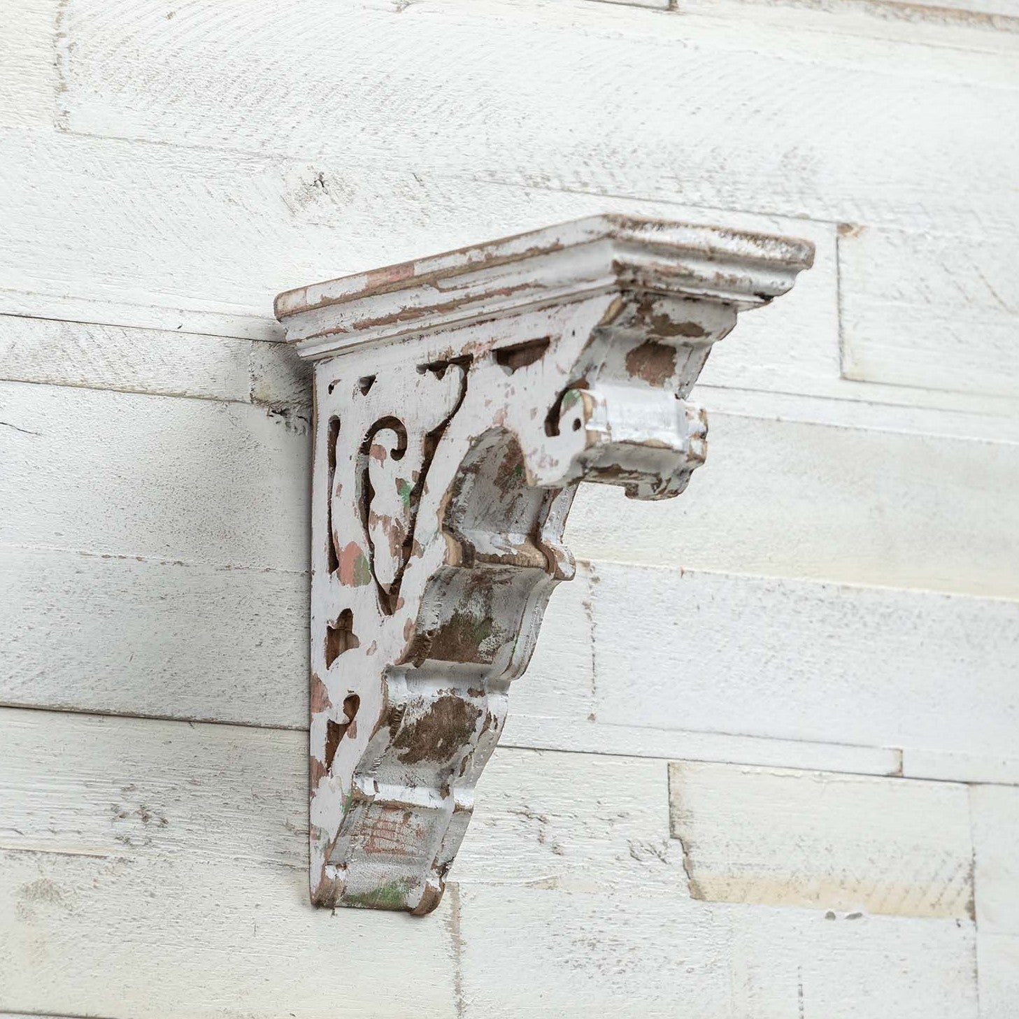 8" Aged White Corbel