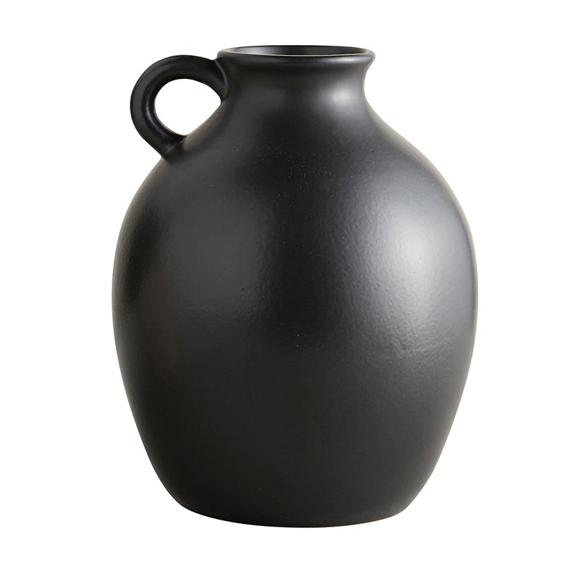 Matte Black Kettle Vase