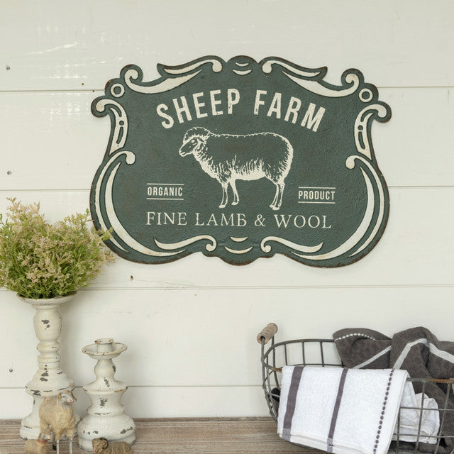 Sheep Farm Scrolled Wall Art