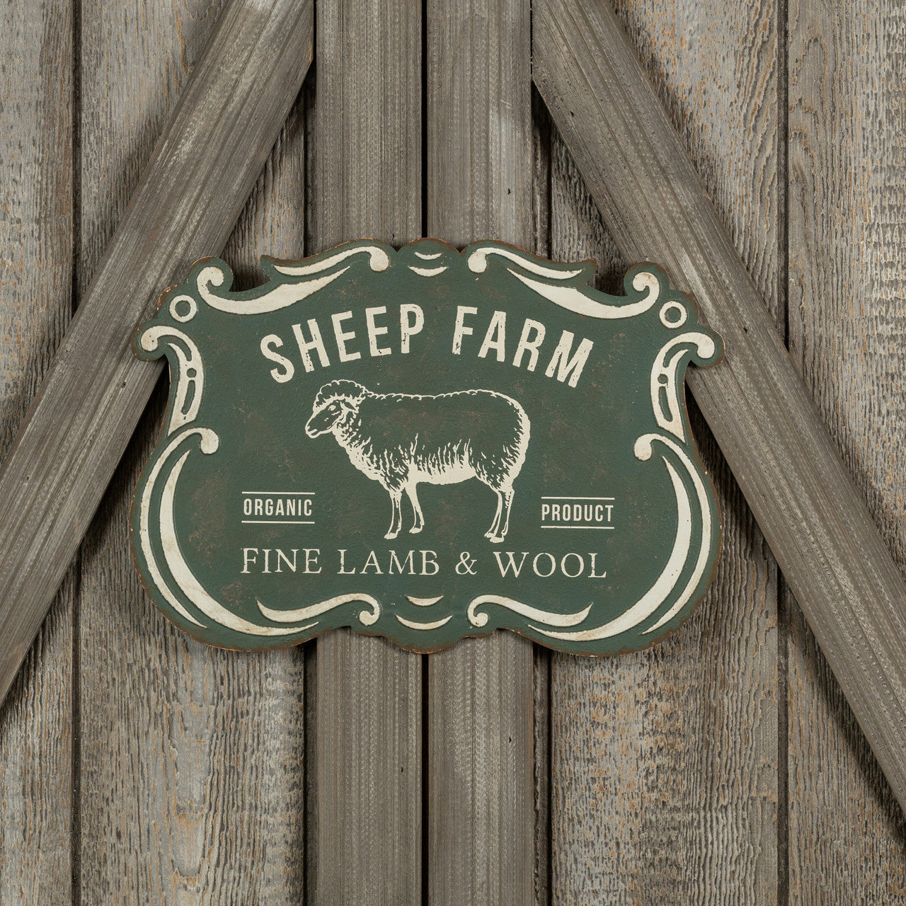 Sheep Farm Scrolled Wall Art