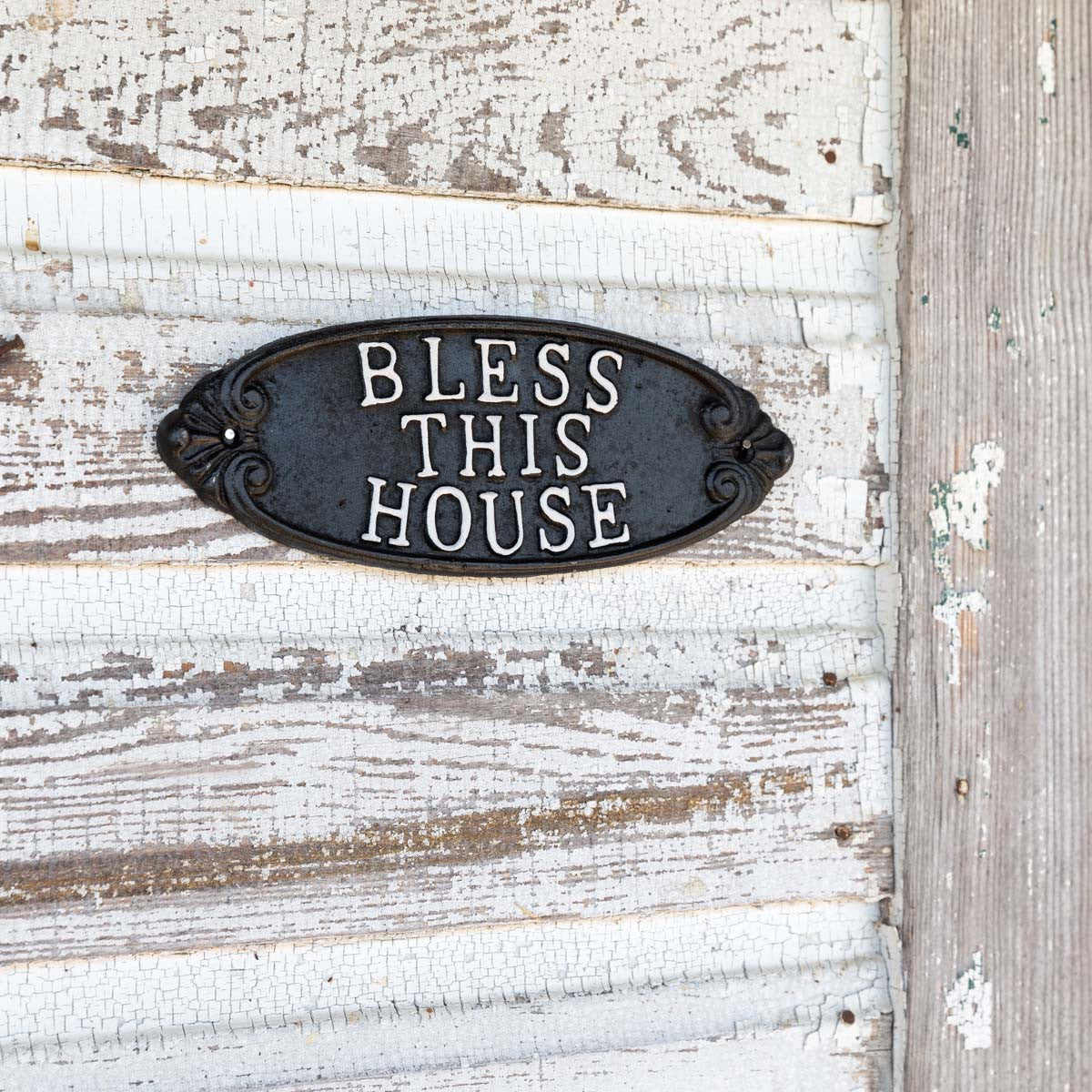 "Bless This House" Cast Iron Plaque