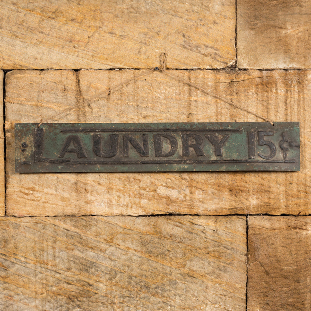Embossed Laundry Metal Sign