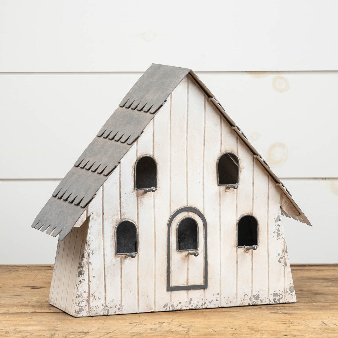 SHABBY CHIC DISTRESSED A FRAME BIRDHOUSE