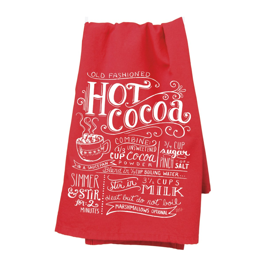 Hot Cocoa Recipe Towel
