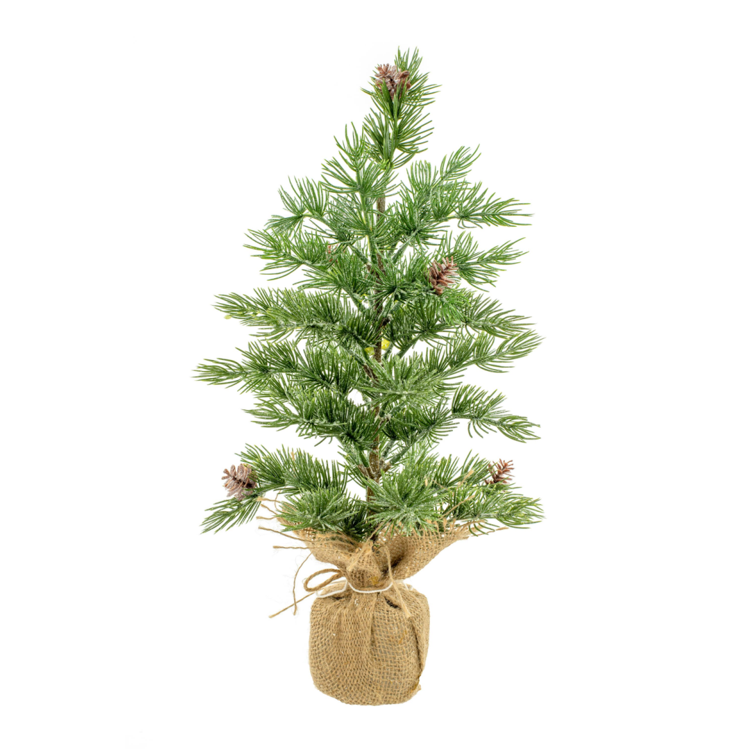 19'' Artificial Frosted Table Top Tree