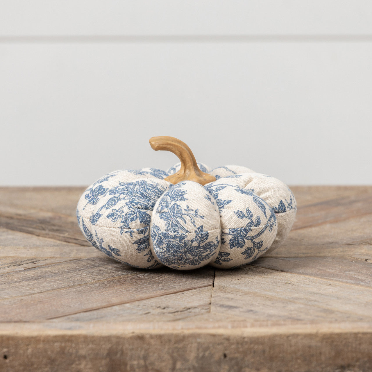 Blue Floral Pumpkin - French (S)