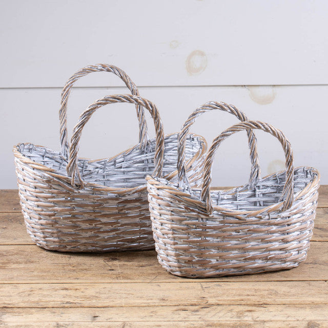 French Inspired Moses Baskets (S/2)