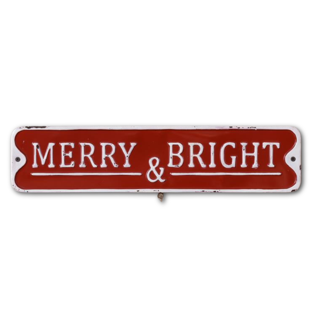 Merry and Bright Street Sign