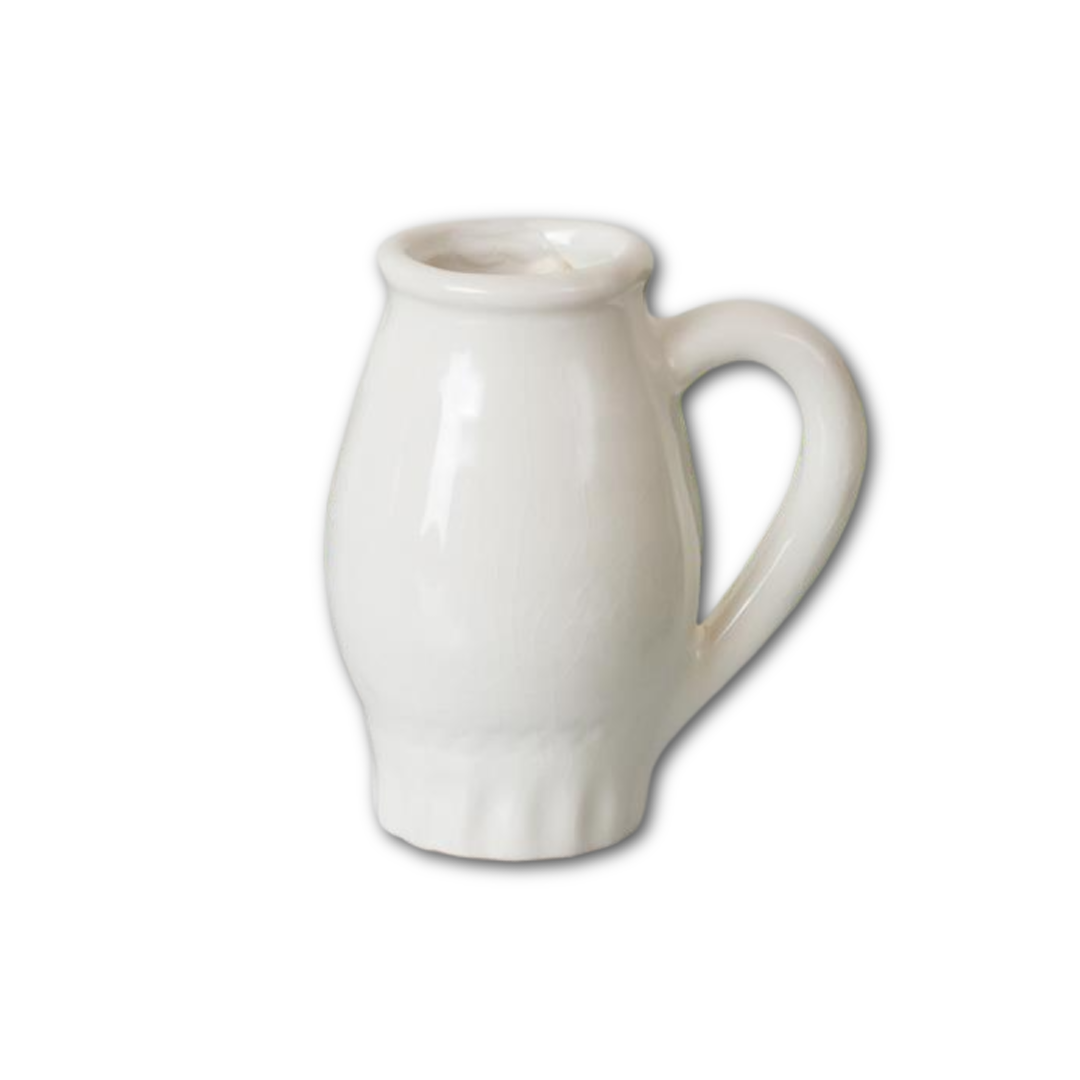 White Cottage Pottery Bud Vase