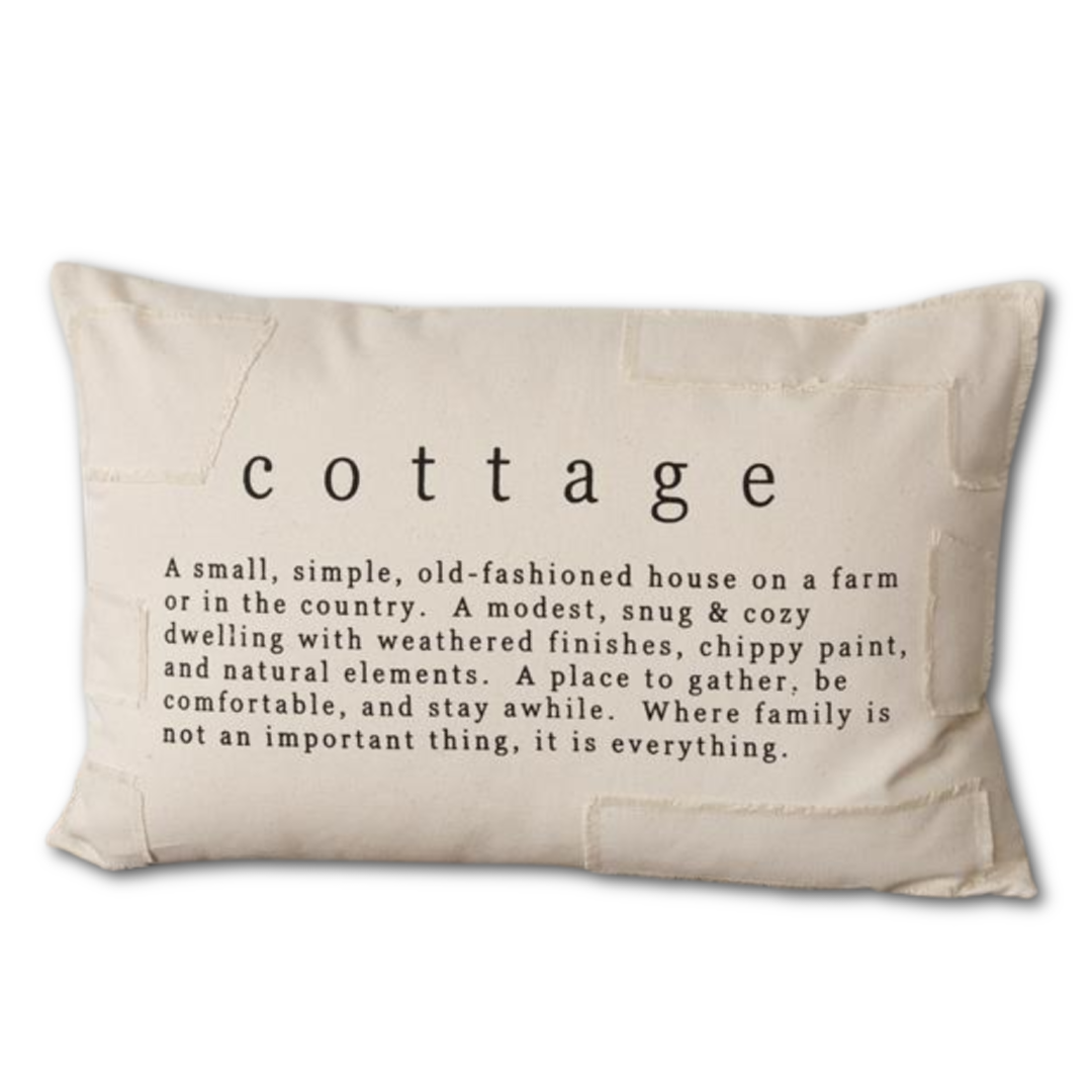 White Cottage Pillow