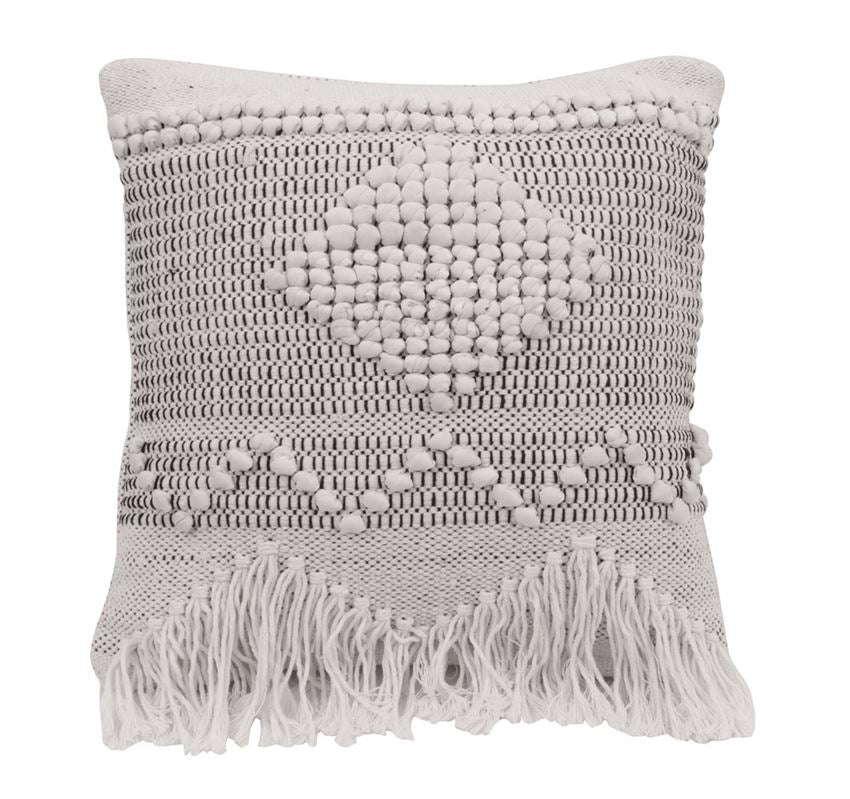 18" Ivory Textured Pillow (5610005463197)