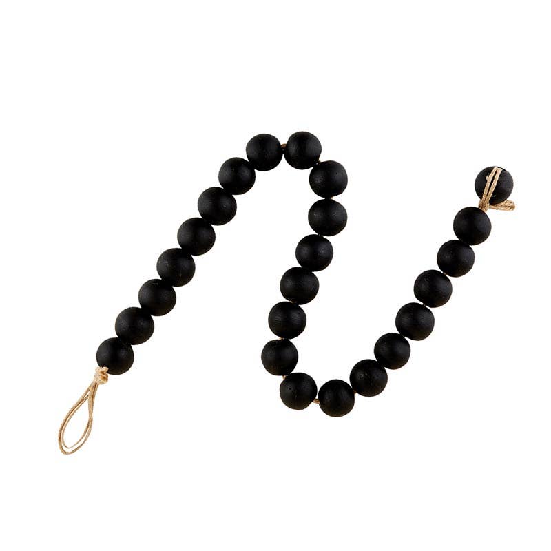 Black Glass Décor Beads