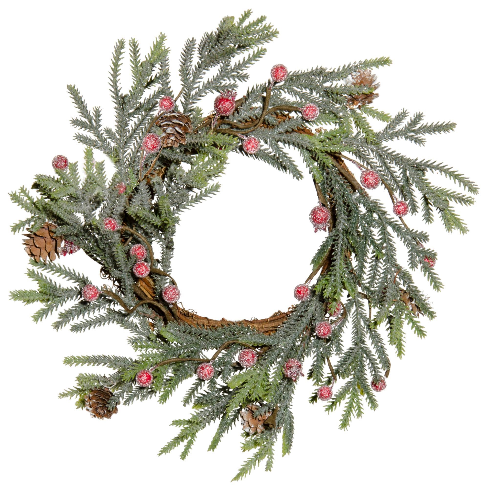12" Mountain Pine Berry Wreath