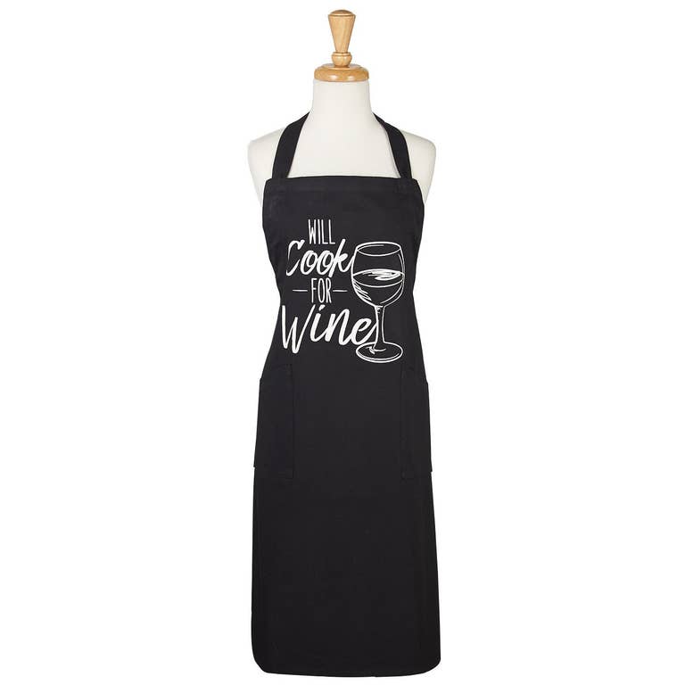 Cook For Wine Printed Chef's Apron (5609838805149)