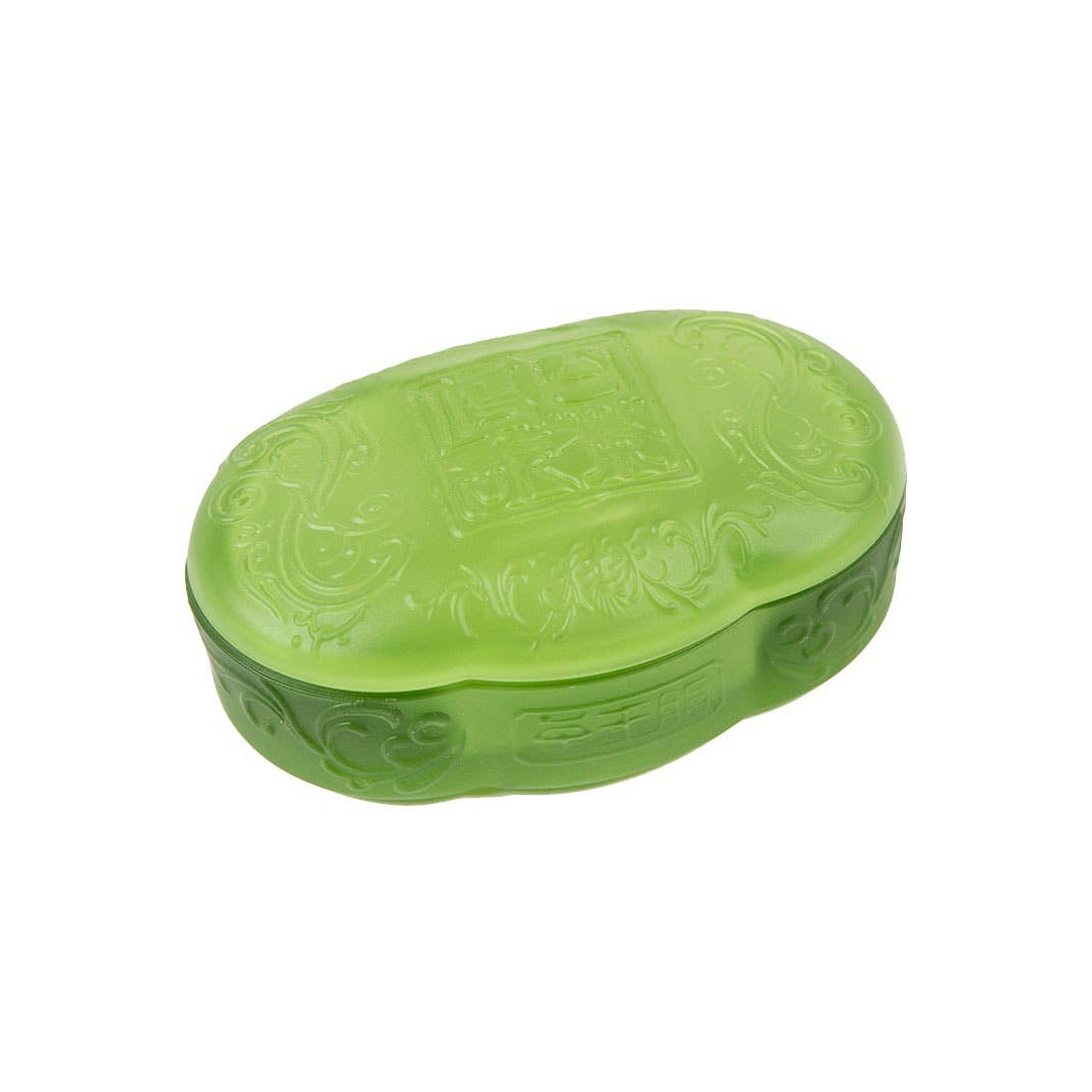 Glass Chinese Box - Frosted Green