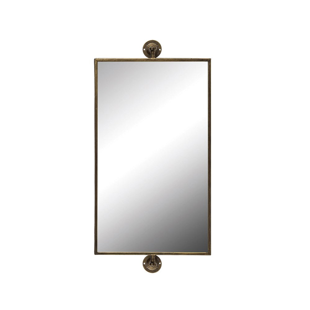 Industrial Antique Gold Swivel Mirror (5610103439517)