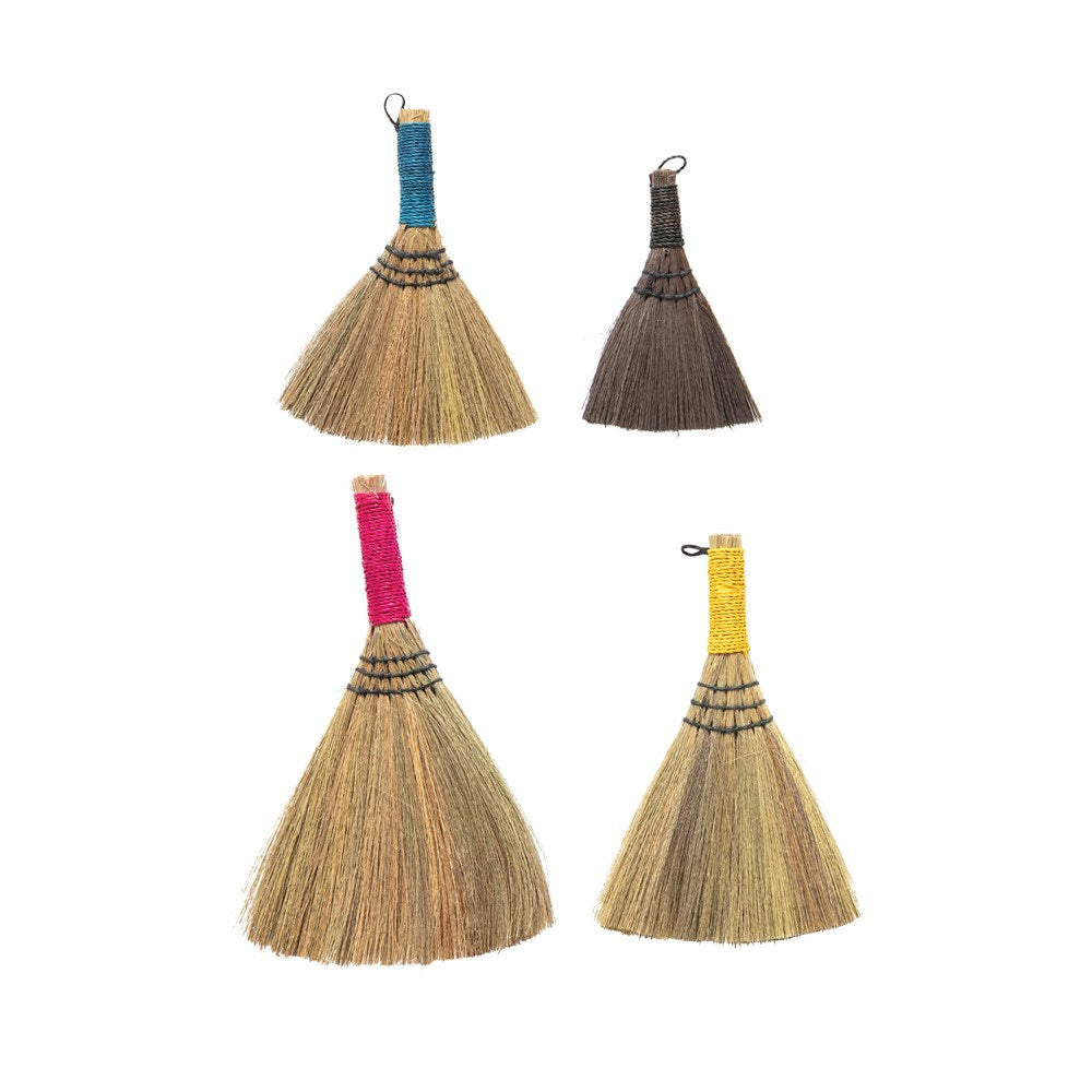 Wrapped Whisk Brooms - Brights (S/4)