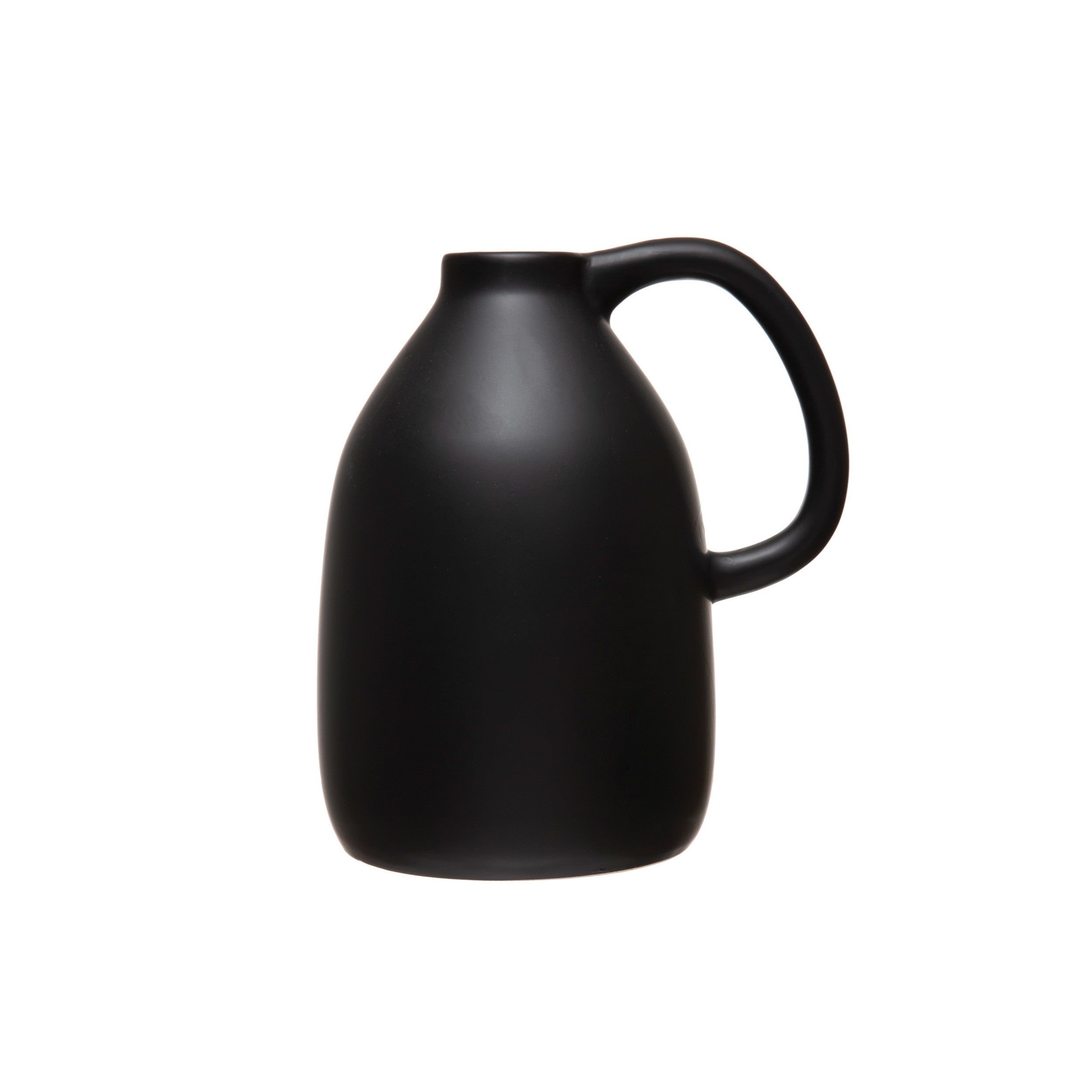 Matte Black Ceramic Vase/Jug