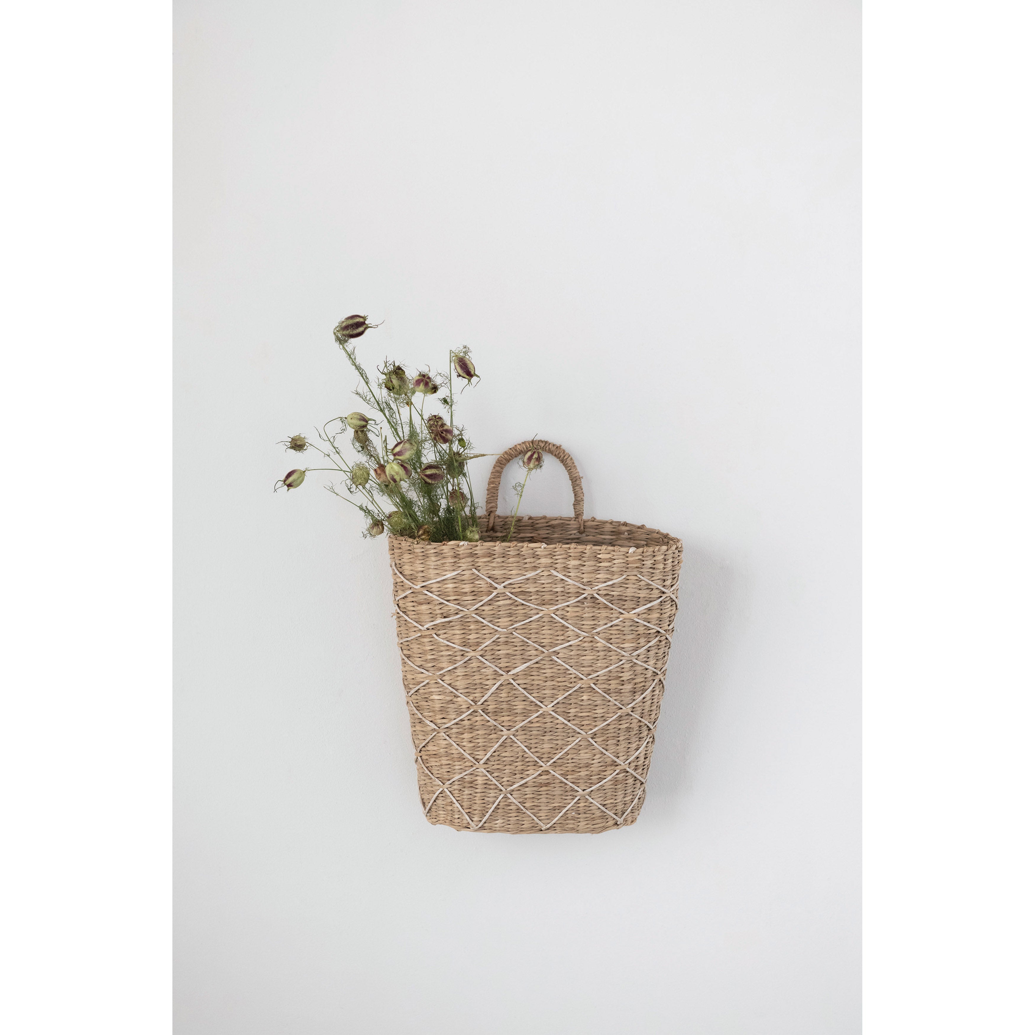 Hand Woven Seagrass Wall Basket