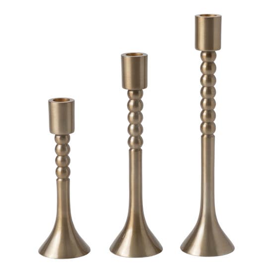 McClain Brass Candle Holders (S/3) (5638215729309)