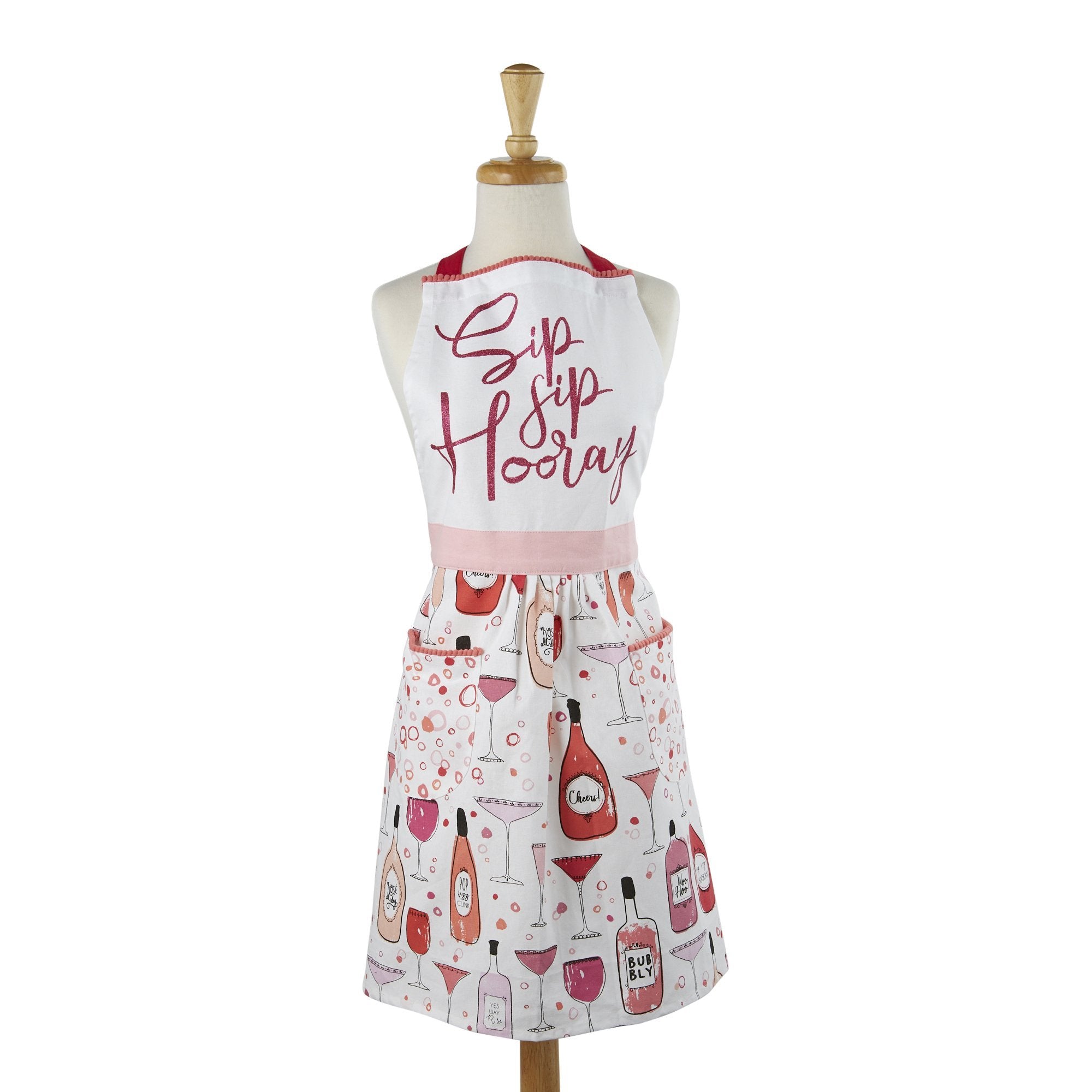 Sip Sip Hooray Printed Apron (5609804857501)